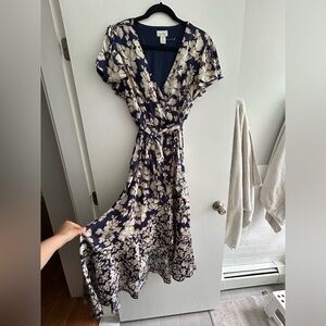 Floral Blue and White Maxi Dress | Nicole Miller New York
